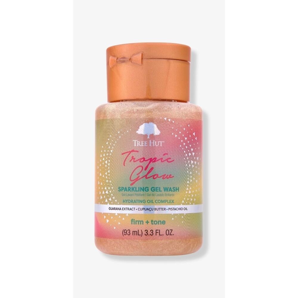 Tree Hut Tropic Glow Sparkling Glittery Gel Body Wash Vegan 3 Fl Oz s31 b1